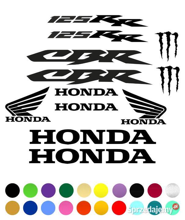 Naklejki Zestaw Honda 600CBR 900RR 929 F4i 125R lubuskie