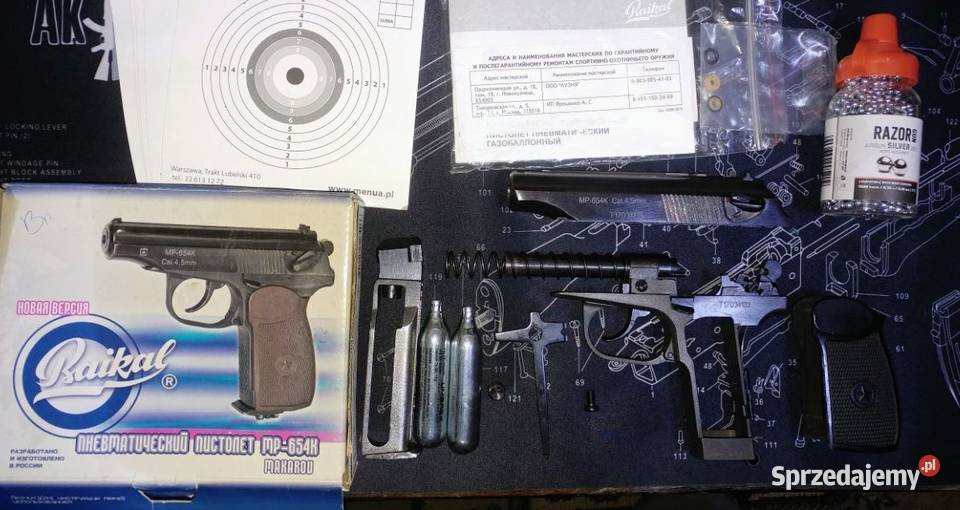Wiatrówka pistolet MP654K makarov 45mm Antyki, Sztuka, Kolekcje Żory
