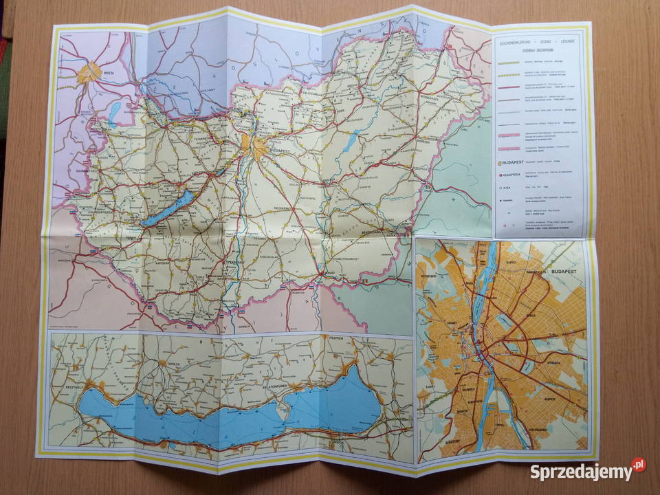 Mapa Węgierska 1979r sprzedam