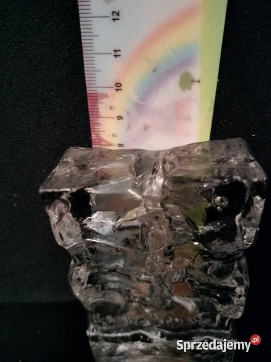 Wazonik i świecznik z grubego szkła przycisk do Choszczno