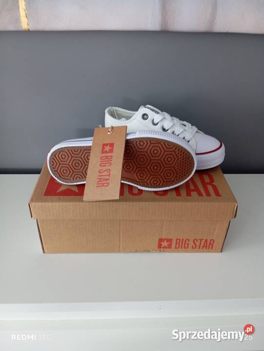 Białe dziecięce trampki Big Star rozmiar 28 dolnośląskie Jelenia Góra sprzedam