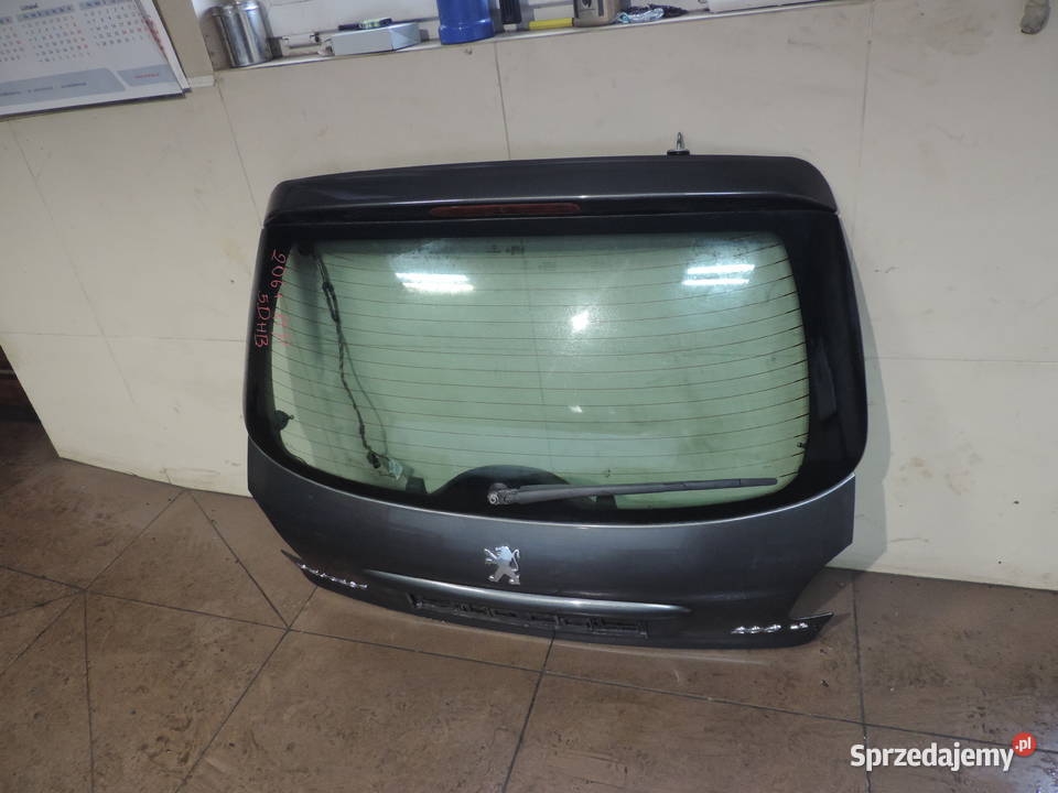 KLAPA TYLNA BAGAŻNIKA PEUGEOT 206 PLUS KOLOR KTP Nowy Sącz