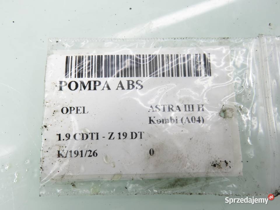 POMPA ABS OPEL ASTRA H 10096005483 małopolskie