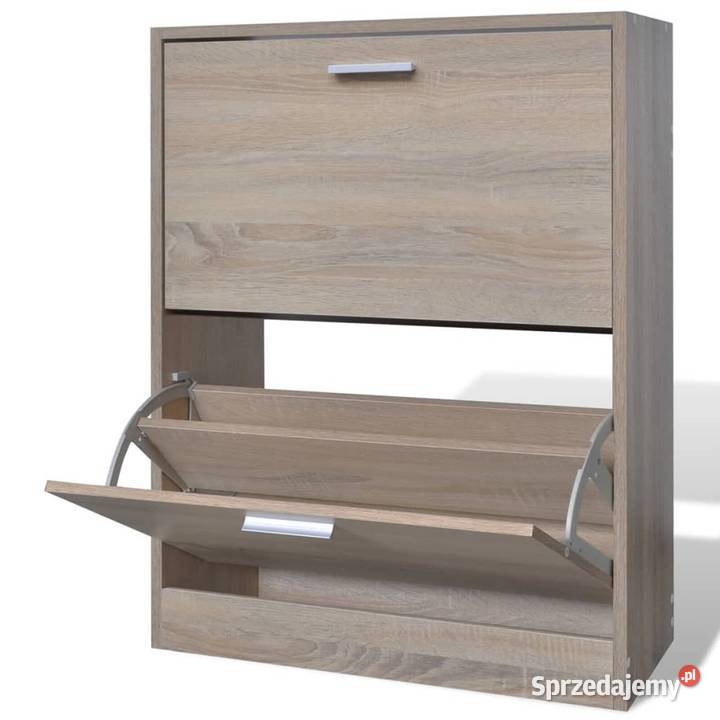 vidaXL Drewniana szafka na buty w kolorze dębu z mazowieckie Warszawa