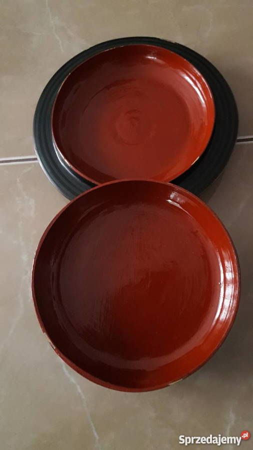 Antyk drewniany pojemnik na cukierki Japonia XIX