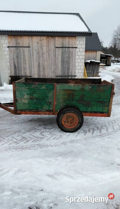 Dwukółka dwukołówka przyczepa kołówka klatka lubelskie Biłgoraj