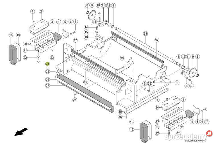 Claas Jaguar 970 corncrakcer obudowa 0001255421