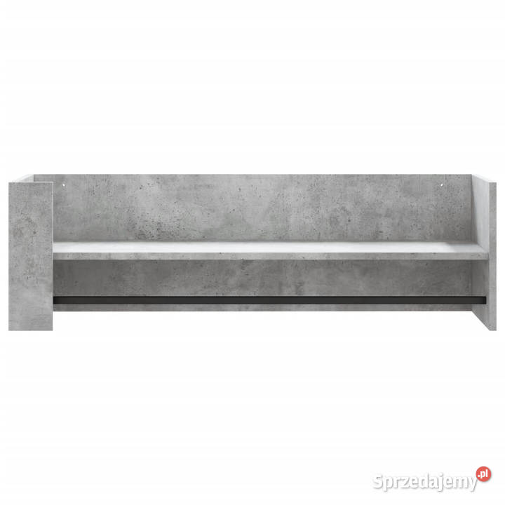 Półka ścienna szarość betonu 100x35x305 WM848461 Warszawa