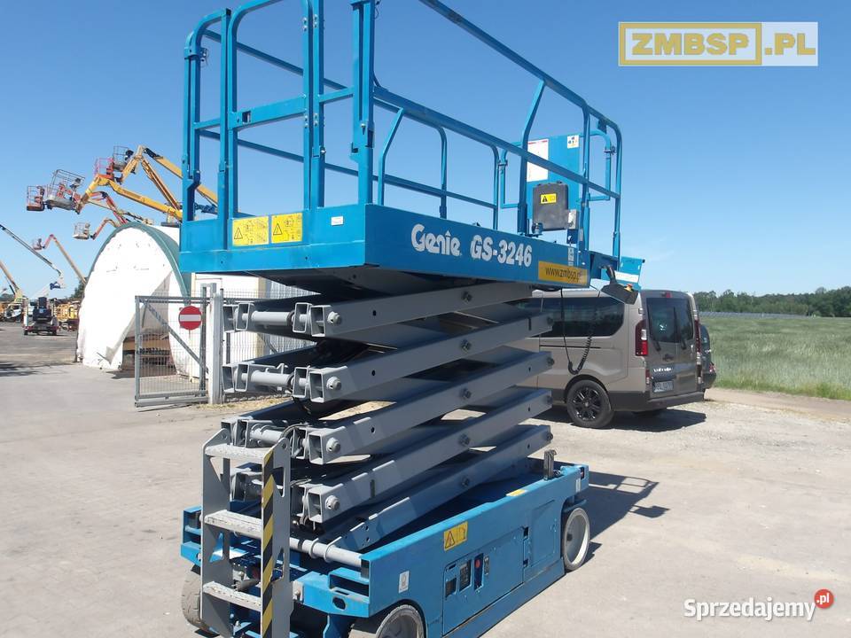 Podnośnik nożycowy zwyżka 12 m Genie GS3246 nie Dźwigi, podnośniki Pleszew