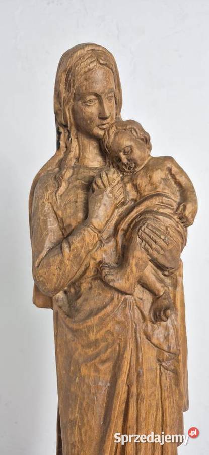Wyjątkowa rzeźba Madonna z Dzieciątkiem Lite Biłgoraj