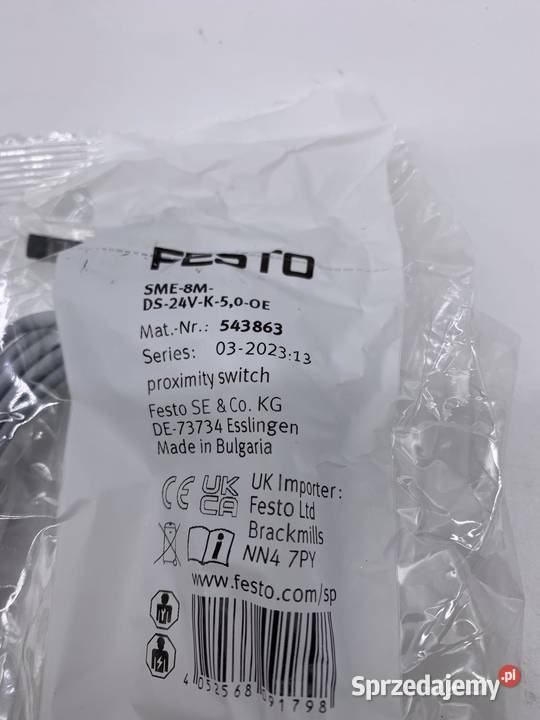 Festo SME8MDS24VK50OE 543863 Czujnik zbliżeniowy Warszawa sprzedam