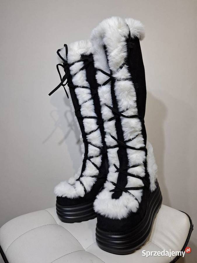 Śniegowce 36 yeti platformy zimowe kozaki buty tkanina Kozaki małopolskie Kraków