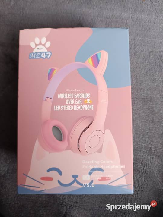 Słuchawki kotki Pudełko otwierane słuchawki