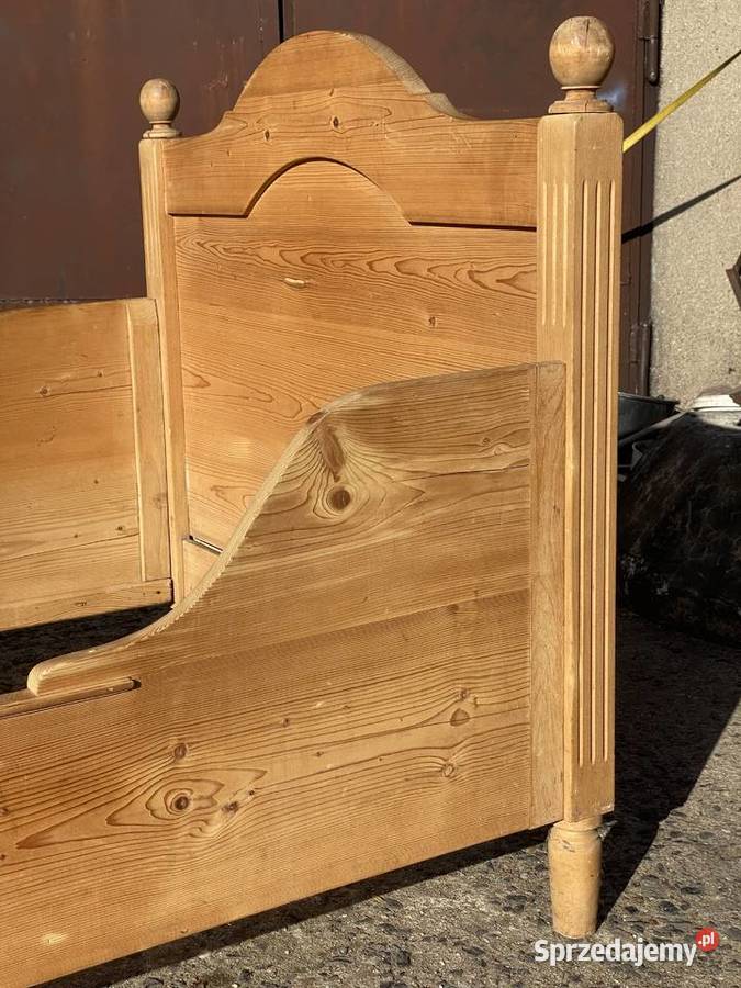 Stare łóżko sosnowe stylowe zachodniopomorskie Gryfice