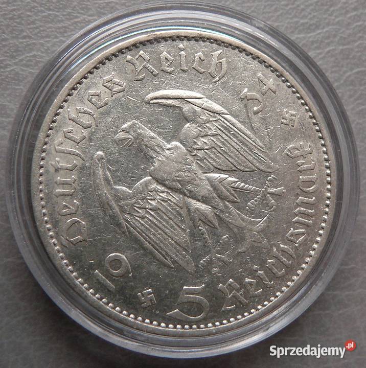 5 Reichsmark 1934 Kościół A Niemcy