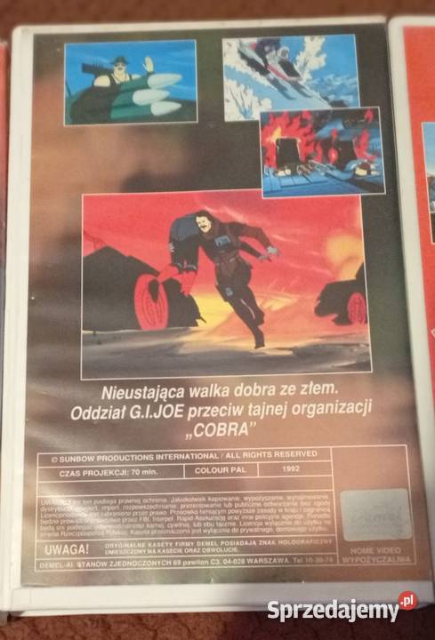 Kaseta VHS GIJoe 4 animacja lata 80 90 lektor animowany małopolskie