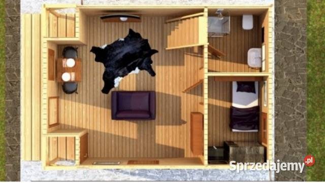 Drewniany domek całoroczny letniskowy 5m7m 1520