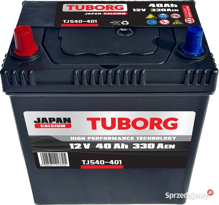 Akumulator Tuborg Japan 12V 40Ah 330A L Luboń