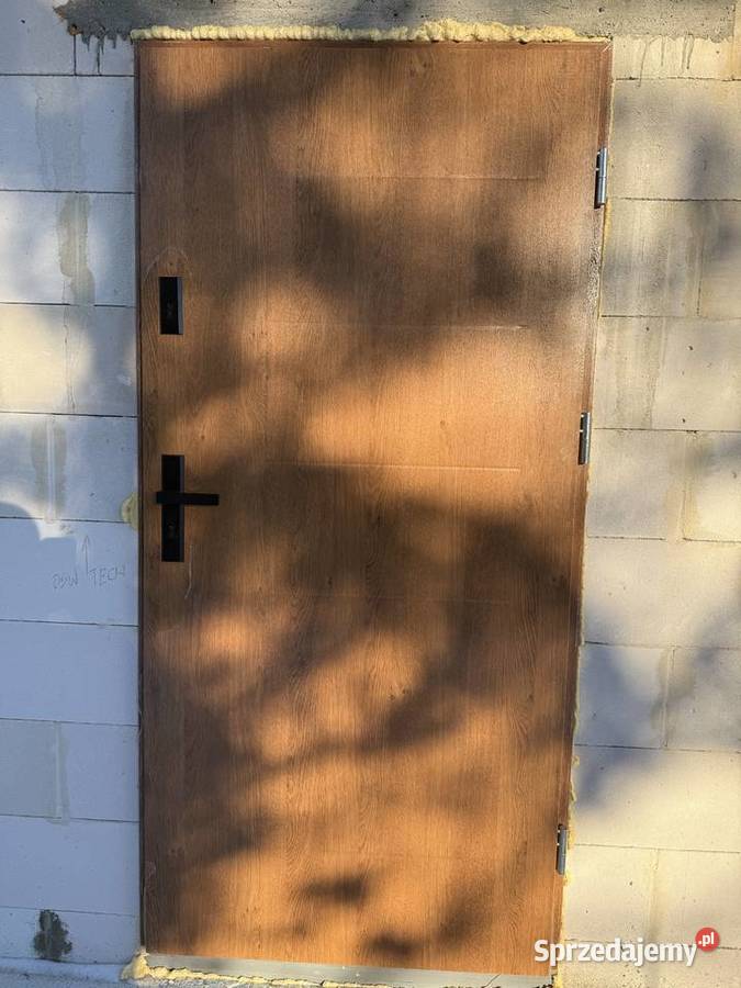 Drzwi Stalowe 8090 Antracyt Złoty dąb Orzech Drzwi zewnętrzne