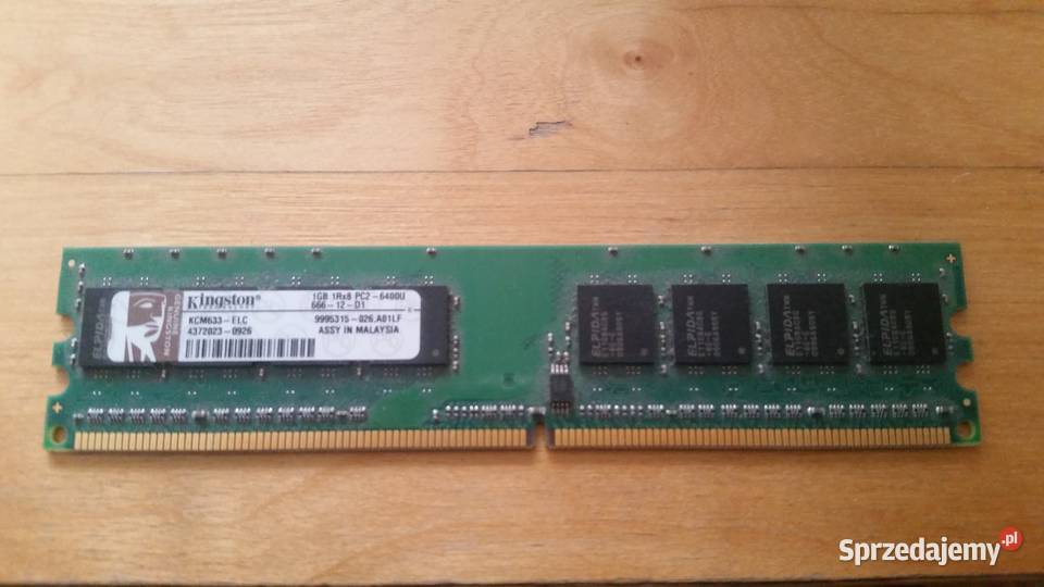 Pamięć RAM DDR2 Kingston 1 GB sprzedam
