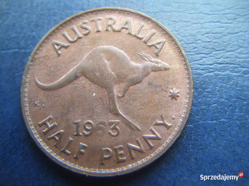Stare monety 1/2 pens 1963 Australia