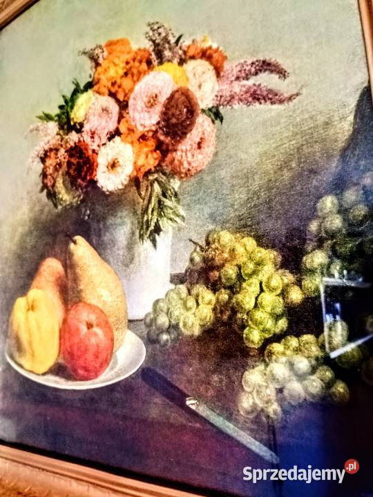 Obraz Flowers and fruit 1865 w ramie Chorzów