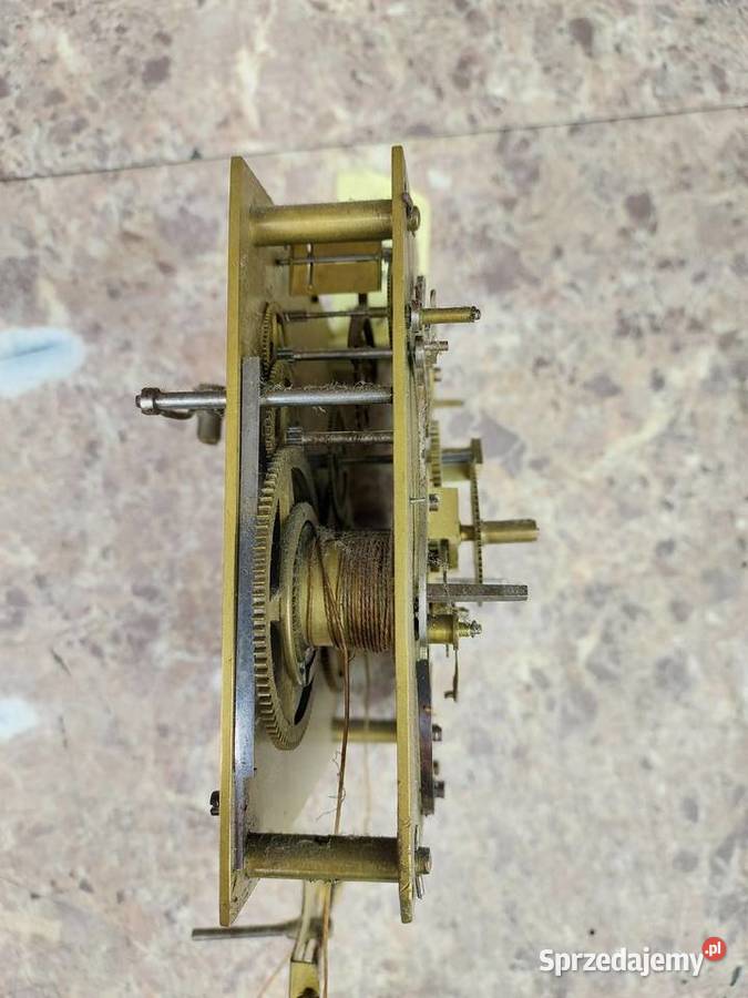 787 Mechanizm starego zegara linkowego żyłkowego