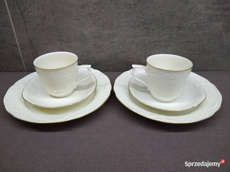 Filiżanka do kawy Rosenthal Sanssouci Gold Porcelana i szkło wielkopolskie Kalisz