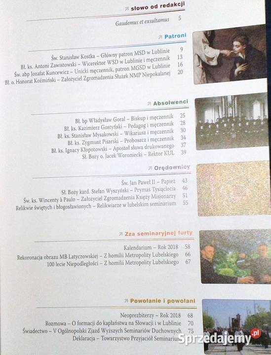 Itinerarium Święci z naszego seminarium miękka Chełm