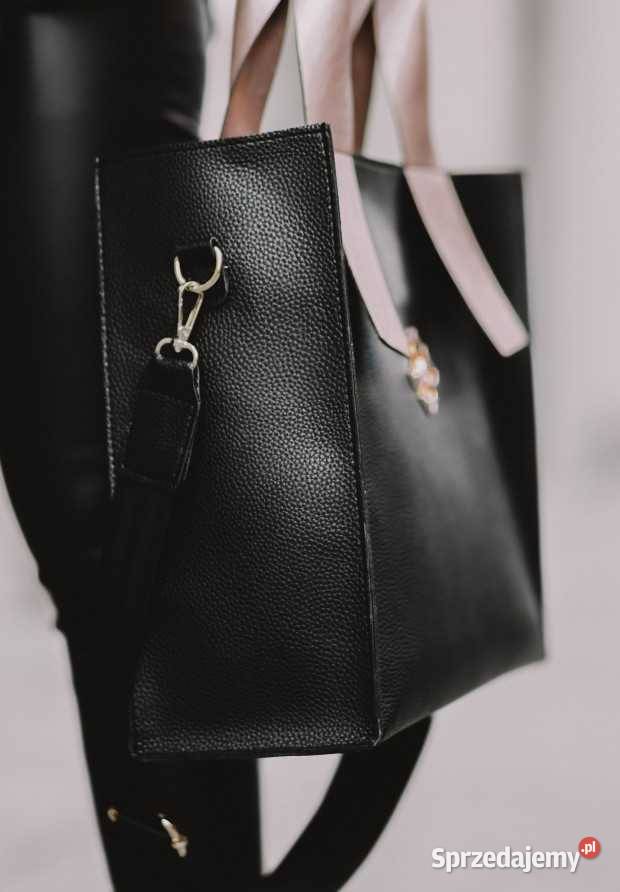 Torebka Reese Czarna Matowa 30cm Moda i Styl sprzedam