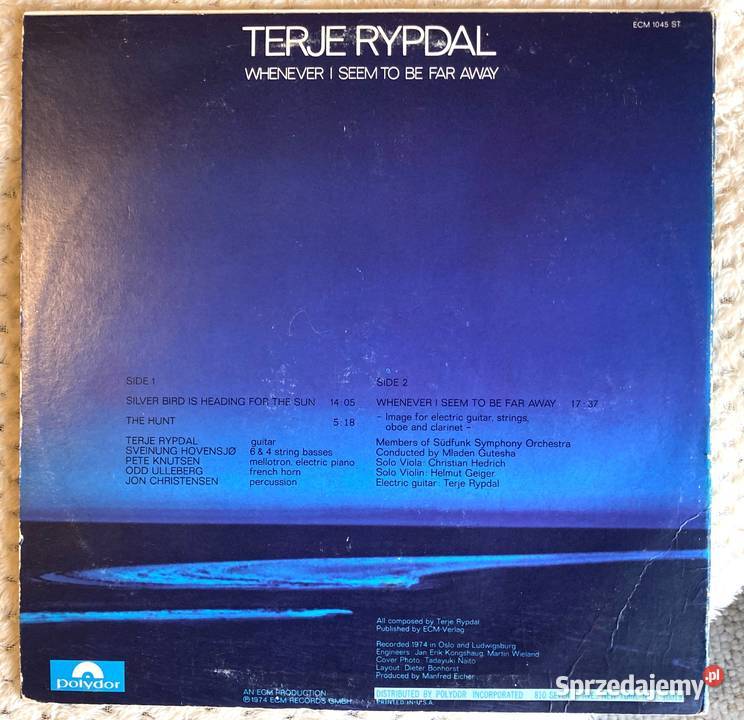 Terje Rypdal Whenever I Seem To Be Far Away Szczecin