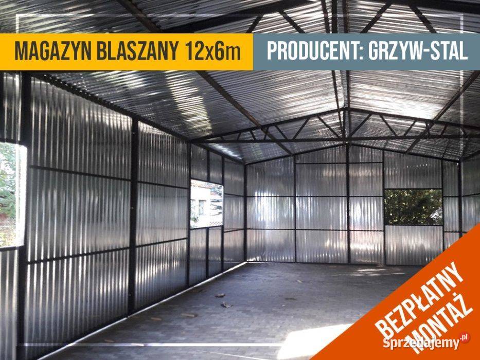 Garaż Blaszany Ocynkowany 12x6 Magazyn Hala Kluczbork sprzedam