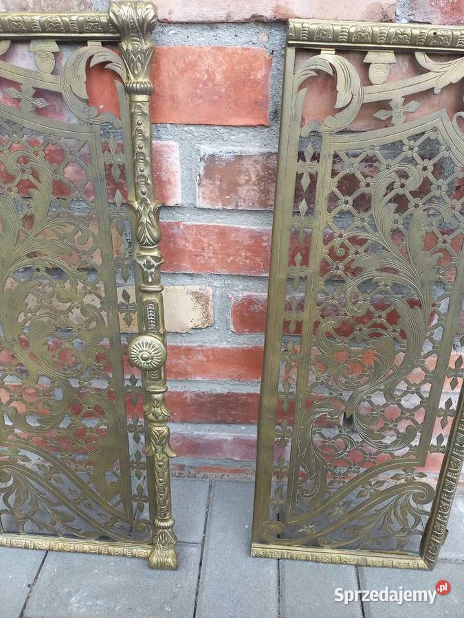 Drzwiczki metalowe Mosiężne złoty kolor okno