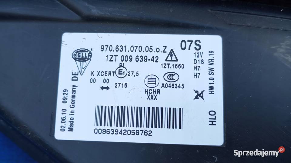 LAMPA PRAWY PRZÓD XENON EU PORSCHE PANAMERA 970 Nowy Tomyśl