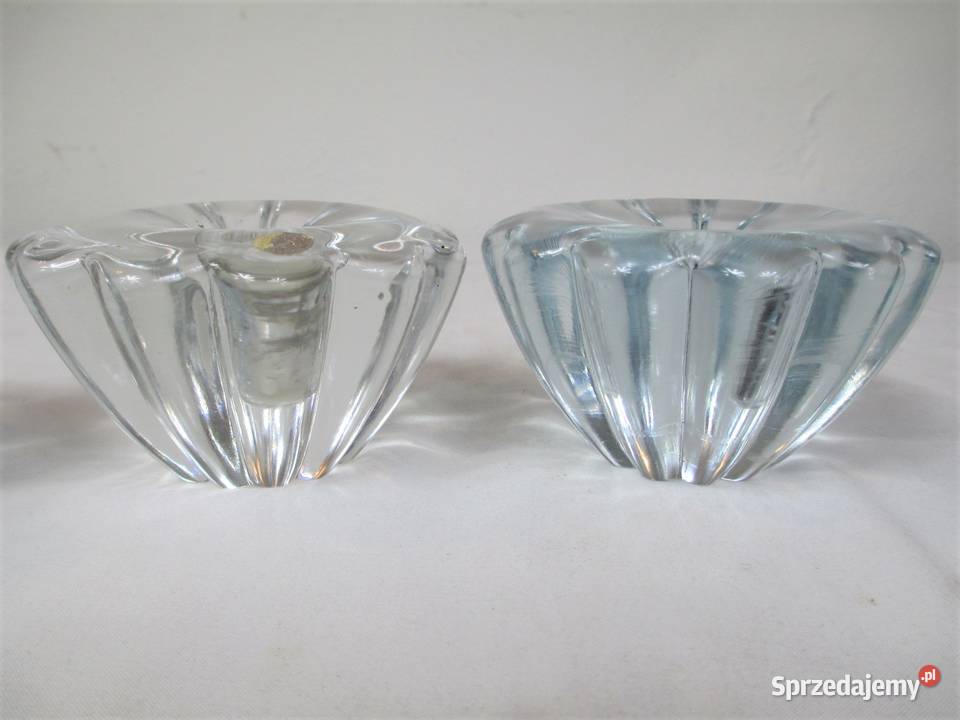 Komplet świeczników Costa Boda lata 80 sprzedam