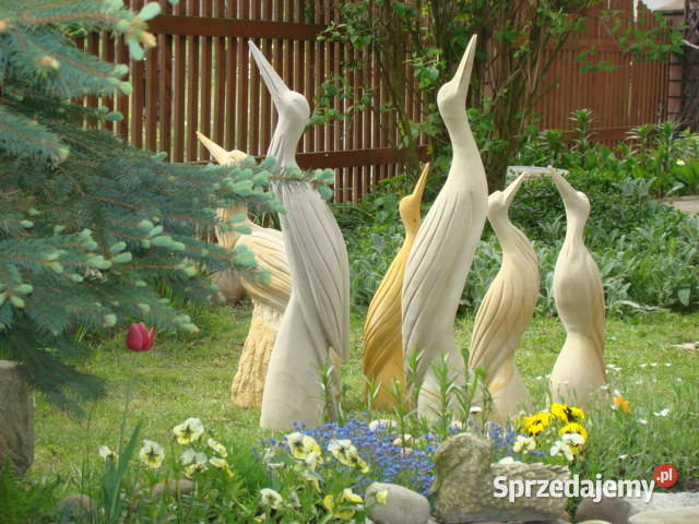 Ręcznie wykute żurawie z piaskowca naturalny dolnośląskie Kamienna Góra