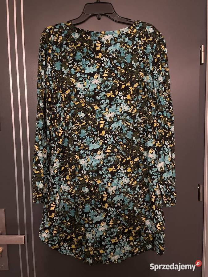 Fransa sukienka modny wzór kwiaty floral viscoza Choszczno