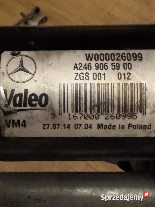 MERCEDES B W246 1418r MECHANIZM WYCIERACZEK Rok produkcji 2014 śląskie Sosnowiec