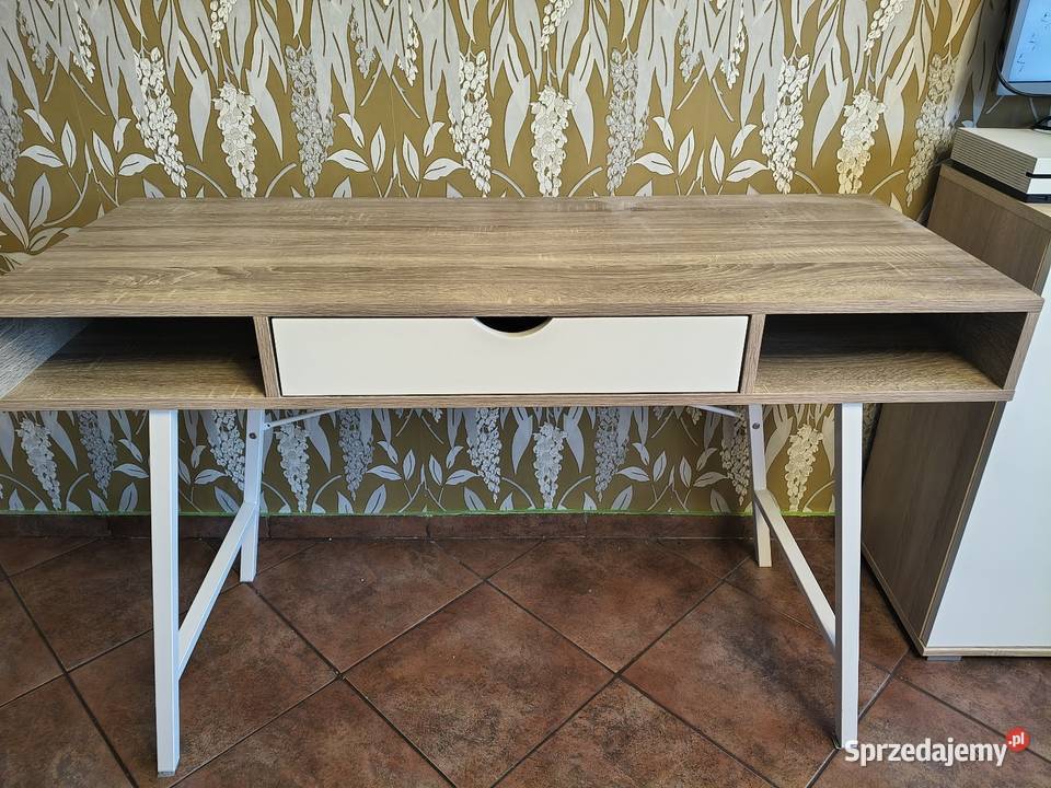 Biurko ABBETVED 48x120 kolor jasny dąbbiały Szczecin