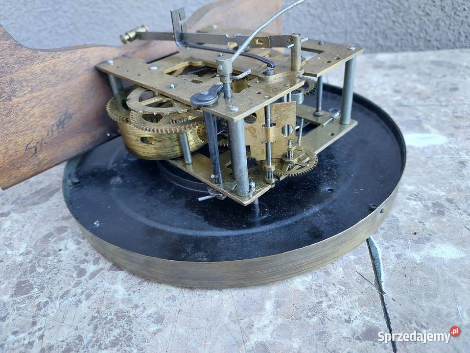 Stary zegar ścienny gabinetowy PHS przedwojenny Antyki Tczew