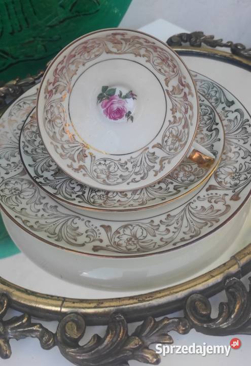 Alka Kunst 830 Bawaria FloralCream Goldzestaw Pabianice