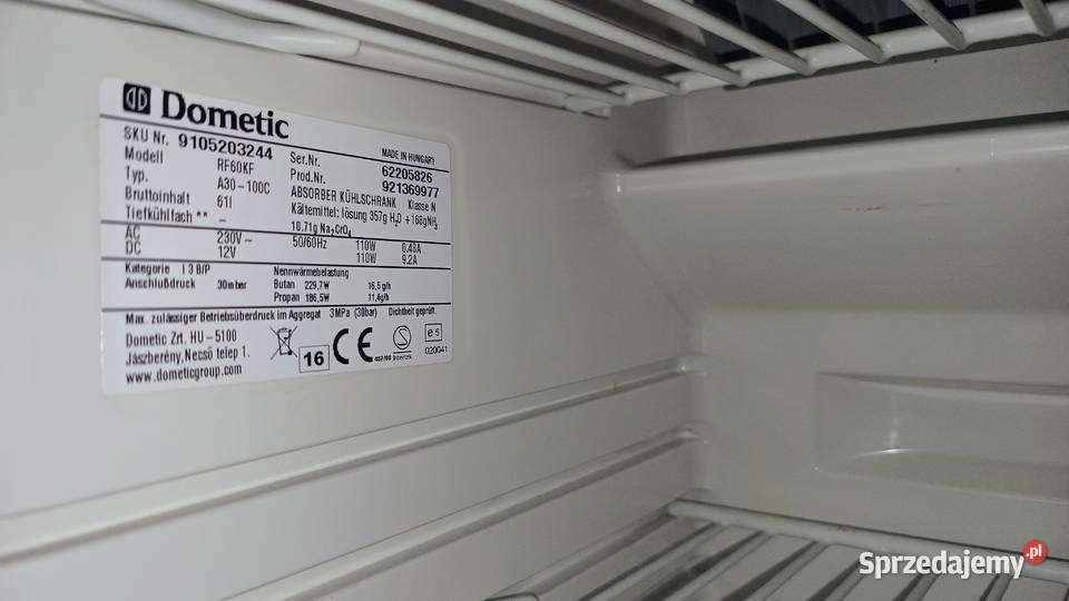 Lodówka DOMETIC RF60KF do kampera kempingu Gaz