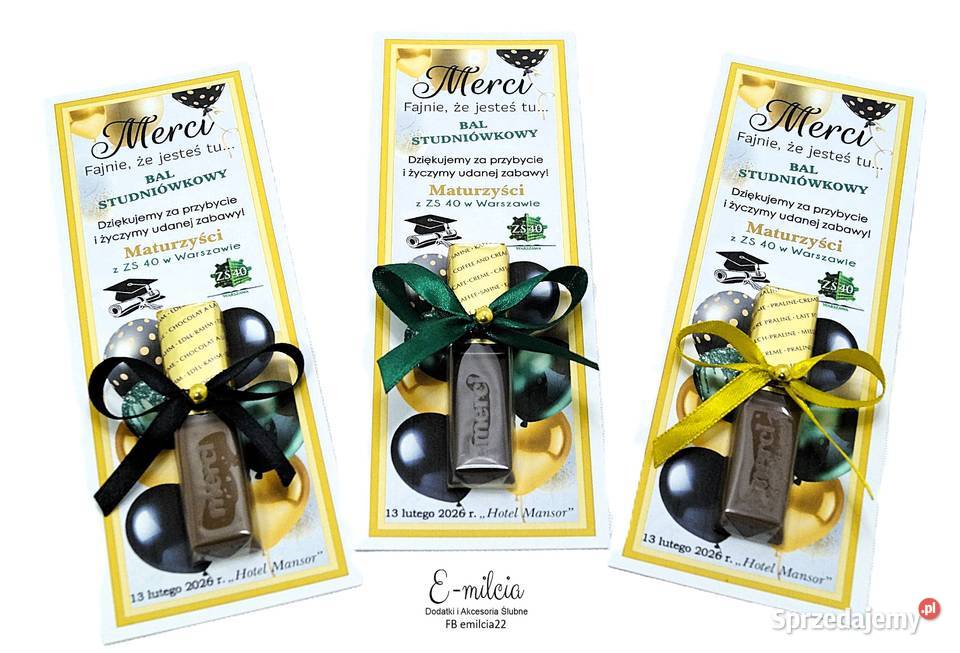 Merci jako podziękowanie STUDNIÓWKA BAL MATURA