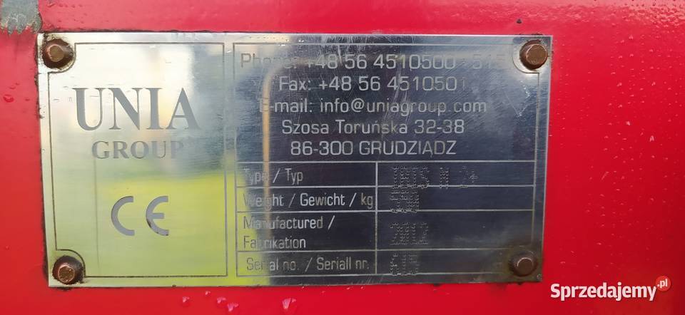 Pług UNIA IBIS M 2 nowy Łańcut