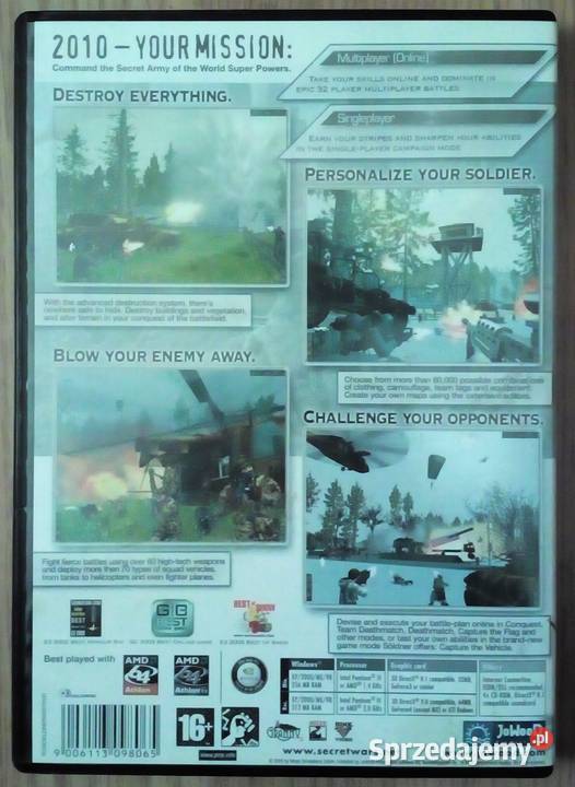 Soldner Secret Wars PC ANG Stan 56 Dobre Miasto