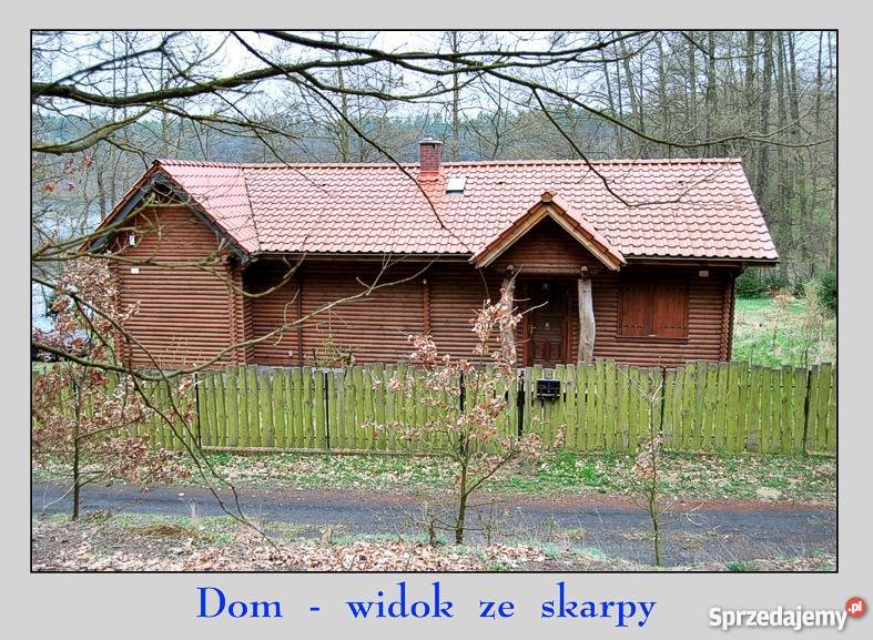 Dom jeziorem z bali całorocz b duży bud siatka zachodniopomorskie Człopa
