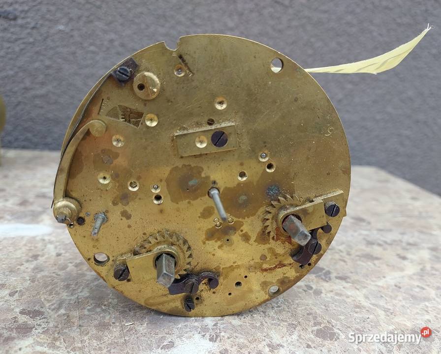 M122 Mechanizm starego zegara kominkowego Tczew