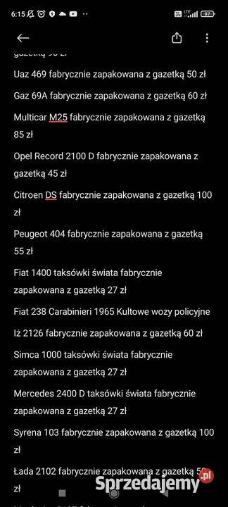 Kolekcja Kultowe Auta PRLu Lublin