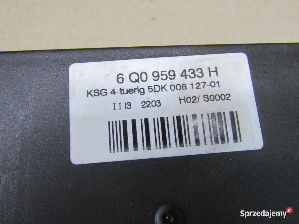 MODUŁ KOMFORTU VW POLO9NFABIA I 6Q0959433H Mysłaków