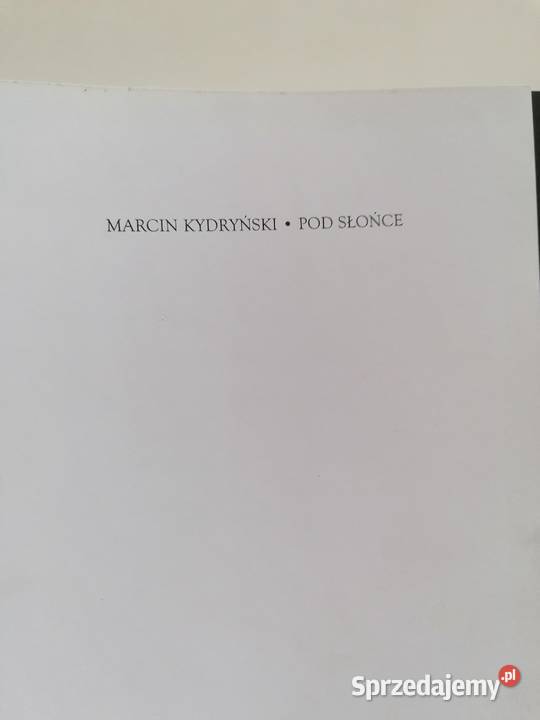 książka Pod Słońce Marcin Kydryński Wrocław